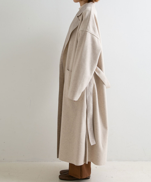 rectangle（レクタングル）の「ミックスシャギーダブルフェイスロングコート（その他アウター・レディース・チャコールグレー/ベージュ/グレー/モカ・FREE）」の12枚目の写真