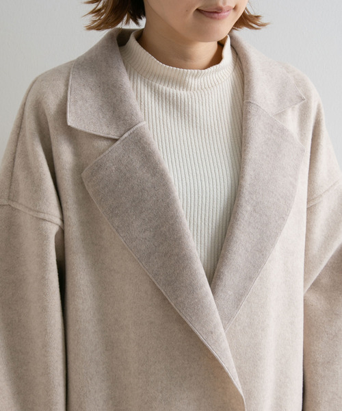 rectangle（レクタングル）の「ミックスシャギーダブルフェイスロングコート（その他アウター・レディース・チャコールグレー/ベージュ/グレー/モカ・FREE）」の13枚目の写真