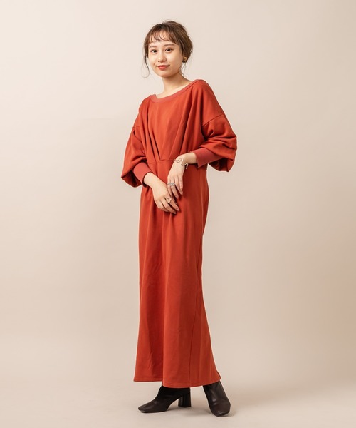 Mline エムライン の Mline Web限定 袖リブリラックスワンピース ワンピース Wear
