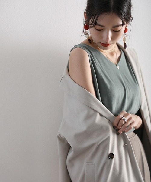 classicalelf（クラシカルエルフ）の「ミドル丈無地シングルテーラードジャケット（テーラードジャケット・レディース・ブラック/モカ/ライトベージュ・MEDIUM/LARGE）」の12枚目の写真