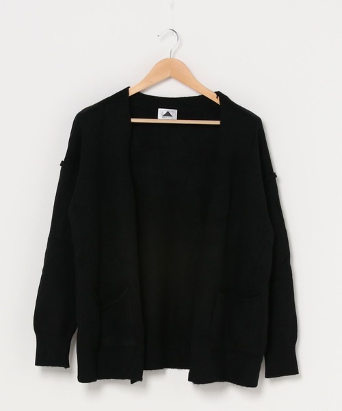 emi+（エミプラス）の「BIGシルエット ニットガウン/カーディガン（ニット/セーター・レディース・ブラック/ベージュ/モカ/キャメル・FREE）」の11枚目の写真