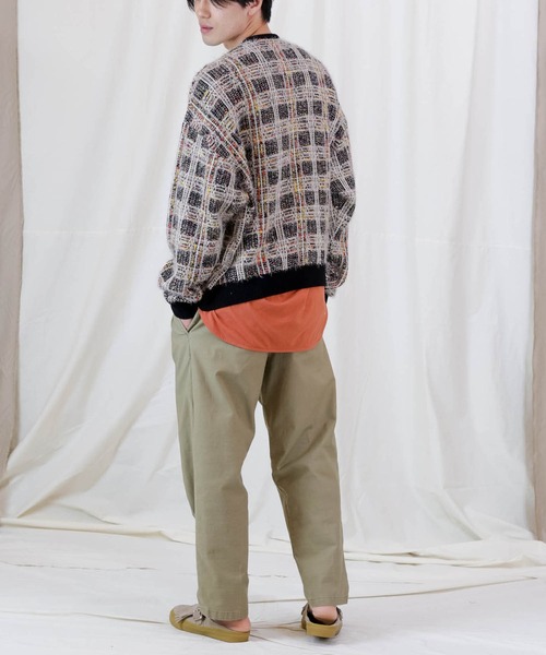Iroquois（イロコイ）の「7G TUCK-KNITTING CHECK KNIT CD（ニット 