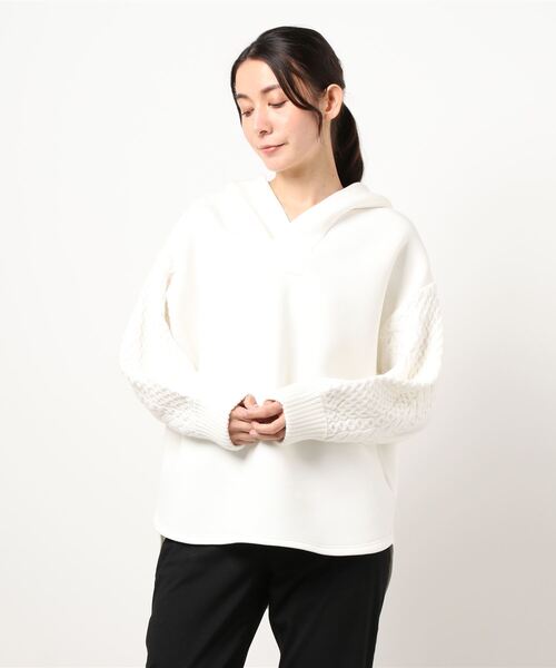 MAYSON GREY（メイソングレイ）の「袖ニットパーカー（パーカー