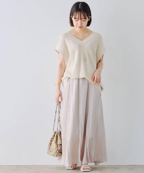 試着のみ 美品 ライトボアベスト グリーンレーベルリラクシング green label relaxing（グリーンレーベルリラクシング）の