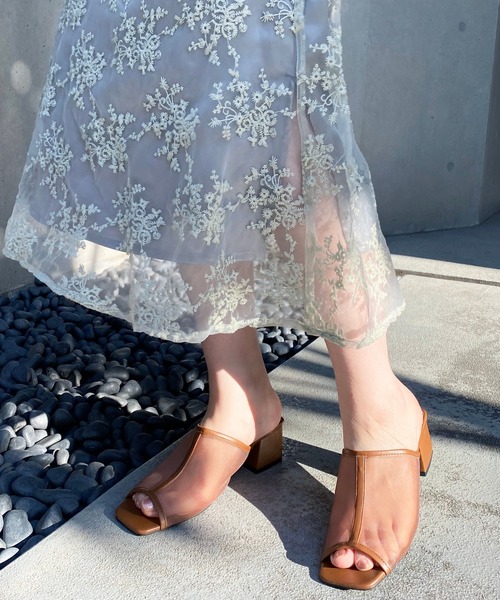 natural couture(ナチュラルクチュール)の「チュールパイピングミュール(その他シューズ・レディース・ブラック/ブラウン/アイボリー・MEDIUM/LARGE)」の3枚目の写真