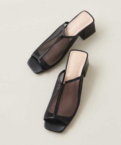 natural couture(ナチュラルクチュール)の「チュールパイピングミュール(その他シューズ・レディース・ブラック/ブラウン/アイボリー・MEDIUM/LARGE)」の10枚目の写真