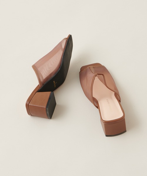 natural couture(ナチュラルクチュール)の「チュールパイピングミュール(その他シューズ・レディース・ブラック/ブラウン/アイボリー・MEDIUM/LARGE)」の6枚目の写真