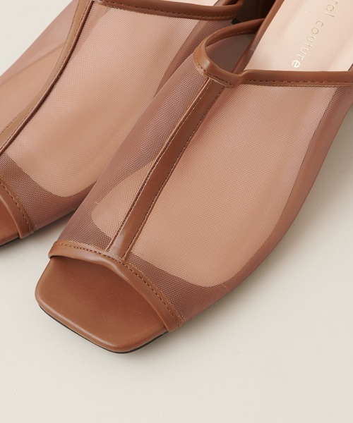 natural couture(ナチュラルクチュール)の「チュールパイピングミュール(その他シューズ・レディース・ブラック/ブラウン/アイボリー・MEDIUM/LARGE)」の7枚目の写真