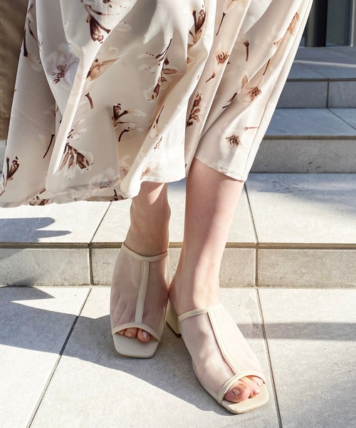 natural couture(ナチュラルクチュール)の「チュールパイピングミュール(その他シューズ・レディース・ブラック/ブラウン/アイボリー・MEDIUM/LARGE)」の13枚目の写真