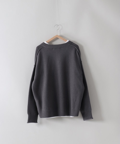 cepo(セポ)の「カノコアミニット+ロンTee アンサンブル(ニット/セーター・レディース・オフホワイト/ミント/チャコールグレー・M)」の6枚目の写真