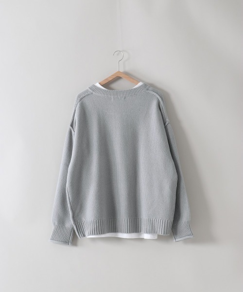 cepo(セポ)の「カノコアミニット+ロンTee アンサンブル(ニット/セーター・レディース・オフホワイト/ミント/チャコールグレー・M)」の12枚目の写真