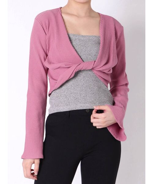 jouetie（ジュエティ）の「ツイストレイヤードトップス（Tシャツ/カットソー・レディース・ピンク/ブルー/ブラック・MEDIUM）」の13枚目の写真