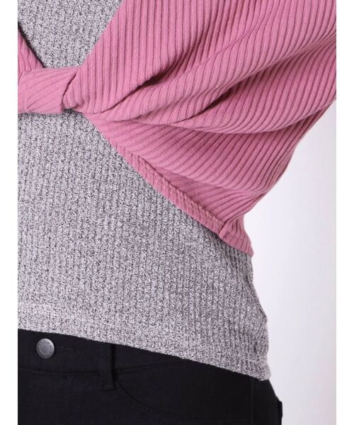 jouetie（ジュエティ）の「ツイストレイヤードトップス（Tシャツ/カットソー・レディース・ピンク/ブルー/ブラック・MEDIUM）」の19枚目の写真