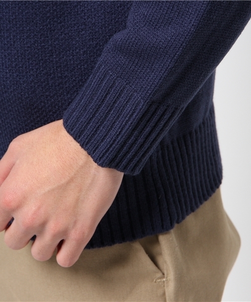 WEGO（ウィゴー）の「WEGO/星条旗ジャガードニット（ニット/セーター・メンズ・オフホワイト/ダークグレー/ネイビー・LARGE/MEDIUM）」の5枚目の写真