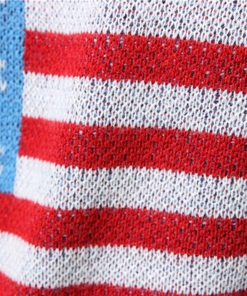 WEGO（ウィゴー）の「WEGO/星条旗ジャガードニット（ニット/セーター・メンズ・オフホワイト/ダークグレー/ネイビー・LARGE/MEDIUM）」の8枚目の写真