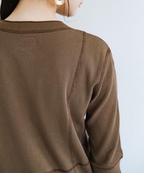 楽して女っぽが叶うヘンリーネックワンピース ワンピース Haco ハコ のファッション 配色ステッチでスタイルアップ ワンピース Ladylee