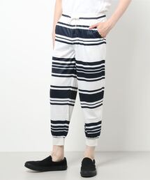 吸汗速乾総柄プリント8分丈ジョガーパンツ