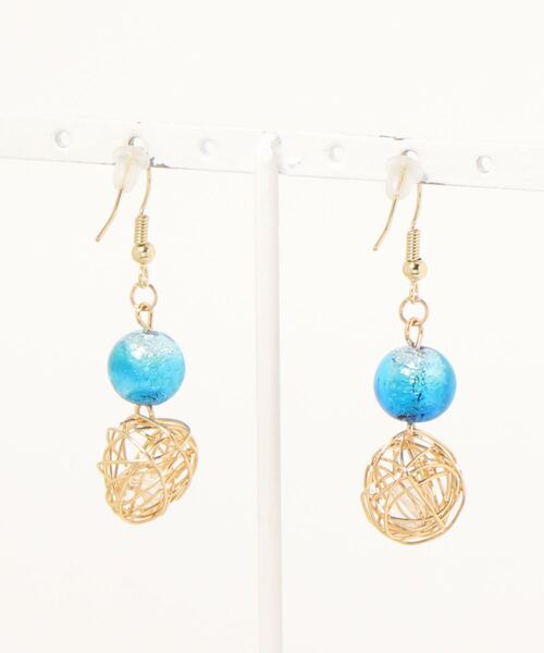 チャイハネ(チャイハネ)の「【チャイハネ】蓄光ほたる玉ボールピアス(ピアス(両耳用)・レディース・パープル/オレンジ/ブルー/グリーン・FREE)」の8枚目の写真