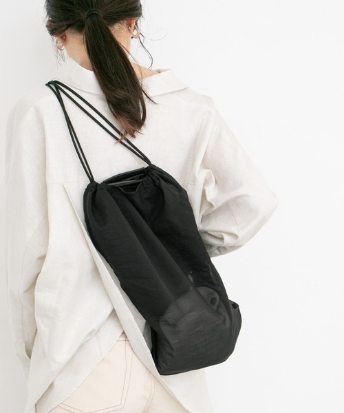 KBF(ケイビーエフ)の「マルチナップサック∴(バックパック/リュック・レディース・ブラック/ピンク/ミント・ONE)」の2枚目の写真