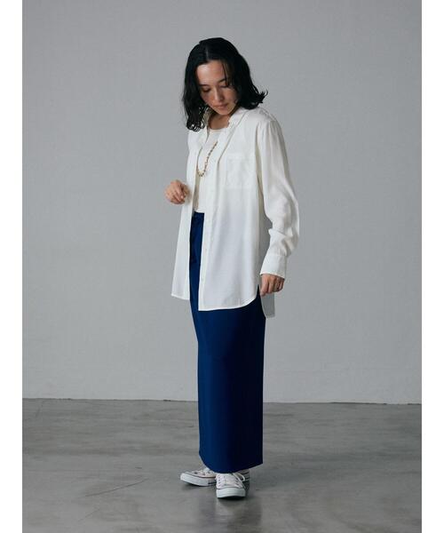 GARAGE OF GOOD CLOTHING（ガレージオブグッドクロージング）の「タイトスカート（スカート・レディース・ブルー/ブラック・FREE）」の7枚目の写真