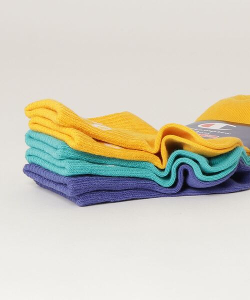 Champion(チャンピオン)の「Champion/チャンピオン ソックス ウィメンズ クォーター3足セット CWSCQ201(ソックス/靴下・レディース・その他1/マルチ/カラフル/その他・S)」の6枚目の写真