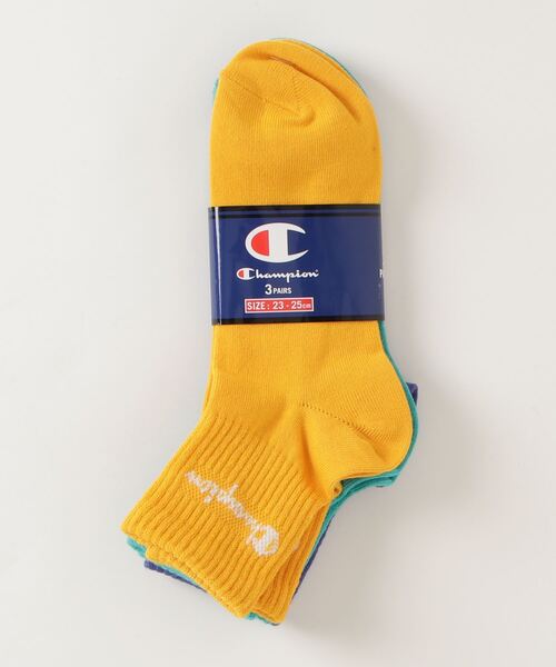 Champion(チャンピオン)の「Champion/チャンピオン ソックス ウィメンズ クォーター3足セット CWSCQ201(ソックス/靴下・レディース・その他1/マルチ/カラフル/その他・S)」の8枚目の写真