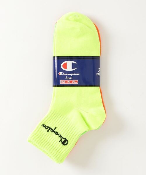 Champion(チャンピオン)の「Champion/チャンピオン ソックス ウィメンズ クォーター3足セット CWSCQ201(ソックス/靴下・レディース・その他1/マルチ/カラフル/その他・S)」の10枚目の写真