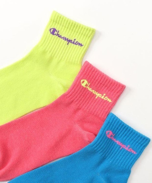 Champion(チャンピオン)の「Champion/チャンピオン ソックス ウィメンズ クォーター3足セット CWSCQ201(ソックス/靴下・レディース・その他1/マルチ/カラフル/その他・S)」の18枚目の写真