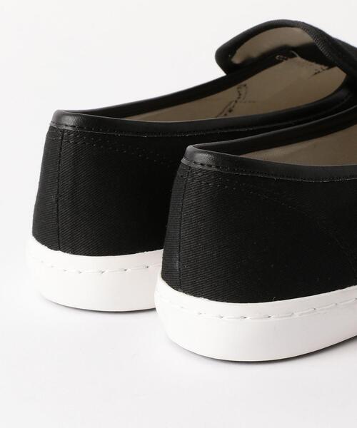 BEAUTY&YOUTH UNITED ARROWS（ビューティーアンドユースユナイテッドアローズ）の「BY ツイル スリッポン スニーカー（スリッポン・メンズ・ブラック/オフホワイト/オリーブ・8/10/9/7）」の5枚目の写真