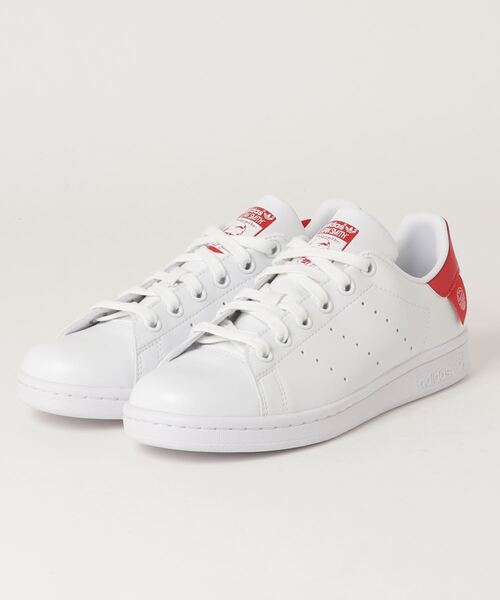 adidas（アディダス）の「スタンスミス [STAN SMITH] アディダスオリジナルス（スニーカー・メンズ・ホワイト×レッド/ホワイト×ブルー・23.0cm/24.0cm/25.5cm/22.0cm/27.0cm/27.5cm/28.0cm/24.5cm/26.0cm/29.0cm/23.5cm/28.5cm/22.5cm/26.5cm/25.0cm）」の4枚目の写真