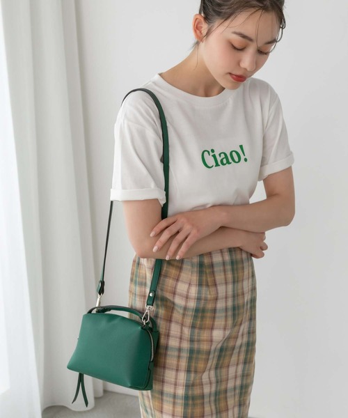 Edit Sheen(エディットシーン)の「ロングストラップポーチショルダー(ショルダーバッグ・レディース・シルバー/オレンジ/ホワイト/ブラック/イエロー/レッド/グリーン・FREE/SMALL)」の3枚目の写真