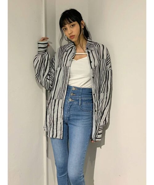 EMODA（エモダ）の「ストラップVキャミソール（キャミソール・レディース・ホワイト/ブラック/ミント・FREE）」の12枚目の写真