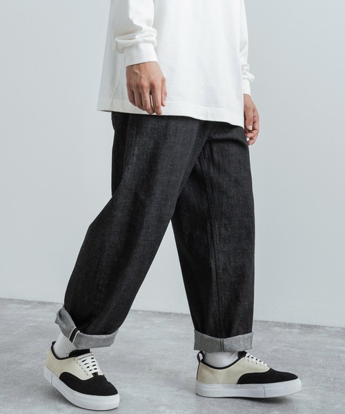 Audience(オーディエンス)の「日本製 赤耳インディゴブルー/ブラック/ホワイトデニムユーティリティパンツ(デニムパンツ・メンズ・ホワイト/ダークインディゴブルー/ブラック・S/XL/M/L)」の2枚目の写真