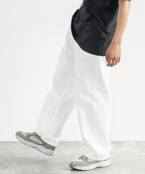 Audience(オーディエンス)の「日本製 赤耳インディゴブルー/ブラック/ホワイトデニムユーティリティパンツ(デニムパンツ・メンズ・ホワイト/ダークインディゴブルー/ブラック・S/XL/M/L)」の4枚目の写真