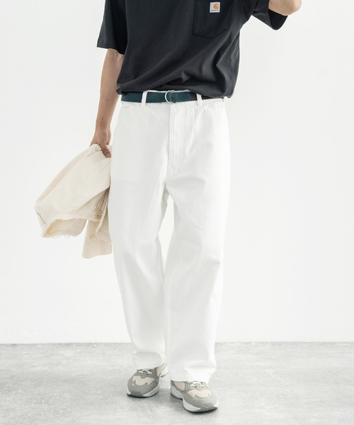 Audience(オーディエンス)の「日本製 赤耳インディゴブルー/ブラック/ホワイトデニムユーティリティパンツ(デニムパンツ・メンズ・ホワイト/ダークインディゴブルー/ブラック・S/XL/M/L)」の7枚目の写真