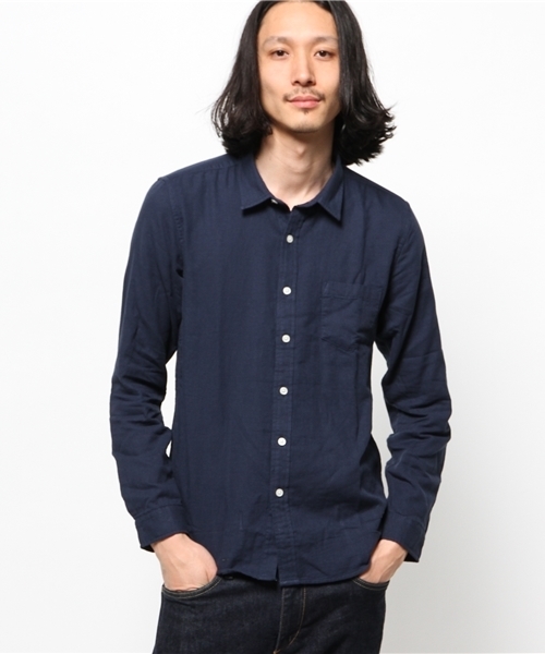 WEGO(ウィゴー)の「WEGO/ダブルガーゼシャツ(シャツ/ブラウス・メンズ・ホワイト/グリーン/グリーン系その他/ブルー/ネイビー/ブルー系その他/イエロー/レッド・LARGE/MEDIUM)」の21枚目の写真
