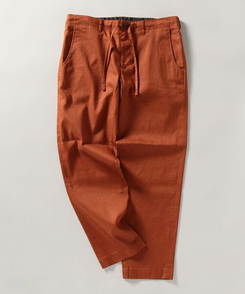 SHIPS(シップス)の「SHIPS: SOLOTEX(R) サフィラン リネン ハイブリッド ライト イージー パンツ(その他パンツ・メンズ・ブラウン/カーキ/オリーブ/ネイビー/レンガ/コバルトブルー・SMALL/MEDIUM/LARGE/X-LARGE)」の6枚目の写真