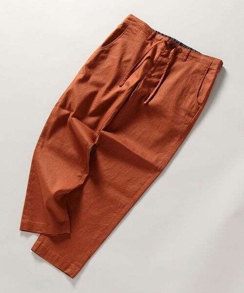 SHIPS(シップス)の「SHIPS: SOLOTEX(R) サフィラン リネン ハイブリッド ライト イージー パンツ(その他パンツ・メンズ・ブラウン/カーキ/オリーブ/ネイビー/レンガ/コバルトブルー・SMALL/MEDIUM/LARGE/X-LARGE)」の11枚目の写真