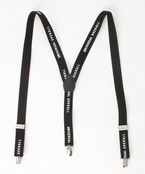 UNIVERSAL OVERALL（ユニバーサルオーバーオール）の「UNIVERSAL OVERALL  ロゴプリントサスペンダー（サスペンダー・メンズ・ブラック/ベージュ/オリーブ/ネイビー/グレー・FREE）」の18枚目の写真