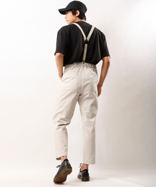 UNIVERSAL OVERALL（ユニバーサルオーバーオール）の「UNIVERSAL OVERALL  ロゴプリントサスペンダー（サスペンダー・メンズ・ブラック/ベージュ/オリーブ/ネイビー/グレー・FREE）」の13枚目の写真