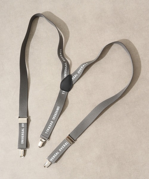 UNIVERSAL OVERALL（ユニバーサルオーバーオール）の「UNIVERSAL OVERALL  ロゴプリントサスペンダー（サスペンダー・メンズ・ブラック/ベージュ/オリーブ/ネイビー/グレー・FREE）」の21枚目の写真