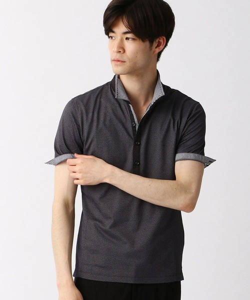 HIDEAWAYS NICOLE（ハイダウェイニコル）の「イタリアンカラ－ポロシャツ（ポロシャツ・メンズ・ブラック/ラベンダー/ホワイト/ネイビー/その他1・MEDIUM/X-LARGE/XX-LARGE/LARGE）」の20枚目の写真