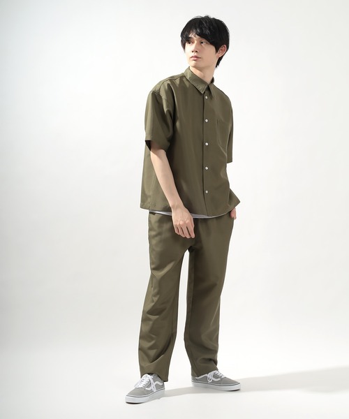 MBオープンカラーシャツ＆スラックスのセットアップコーデ（Mサイズ）メンズ用 スラックスが5000円！？MBローラインシリーズ7月6日発売