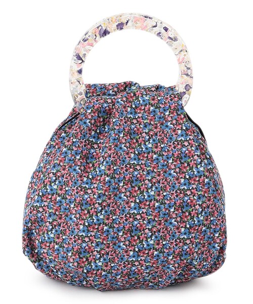 ANEVER（アンエバー）の「【VERONICA】LIBERTY x ANEVER FLOWER HANDLE バッグ（ハンドバッグ・レディース・ブルー系5/イエロー系5・F）」の7枚目の写真