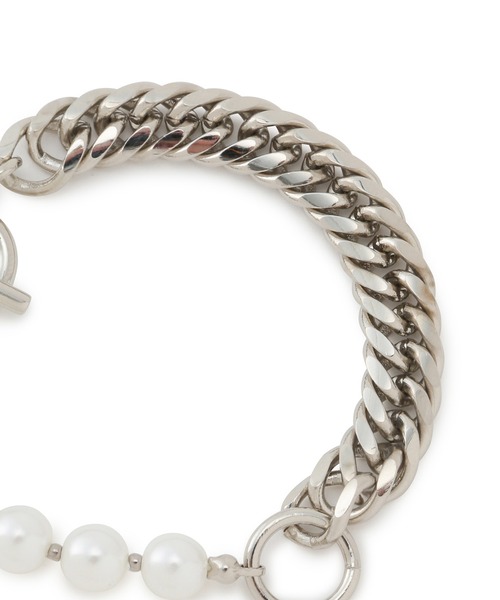 JUNRED（ジュンレッド）の「パールチェーンブレスレット（ブレスレット・メンズ・シルバー/シルバー系その他・FREE）」の3枚目の写真