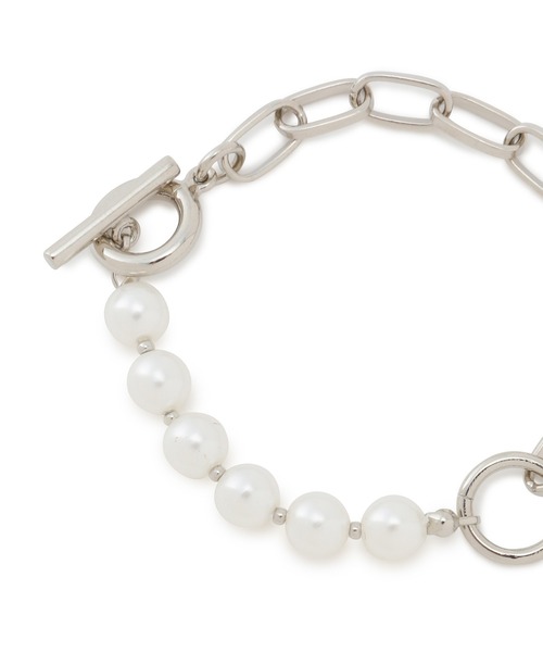 JUNRED（ジュンレッド）の「パールチェーンブレスレット（ブレスレット・メンズ・シルバー/シルバー系その他・FREE）」の6枚目の写真