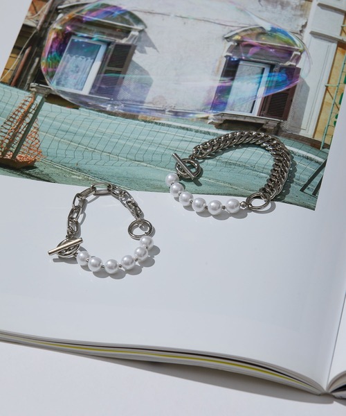 JUNRED（ジュンレッド）の「パールチェーンブレスレット（ブレスレット・メンズ・シルバー/シルバー系その他・FREE）」の13枚目の写真