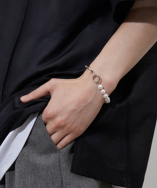 JUNRED（ジュンレッド）の「パールチェーンブレスレット（ブレスレット・メンズ・シルバー/シルバー系その他・FREE）」の11枚目の写真