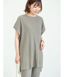 Green　Parks | ランダムリブチュニック＊(Tシャツ/カットソー)