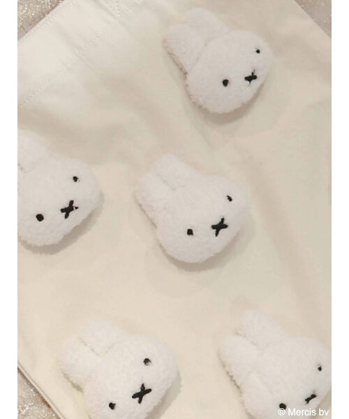 merry jenny（メリージェニー）の「もこもこmiffyトート（トートバッグ・レディース・アイボリー/ブラック・FREE）」の4枚目の写真